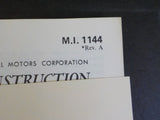EMD Maintenance Instructions MI 1144 Rev A Air Compressor models WBO and WBG