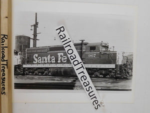 Photo Santa Fe Locomotive #967 8 X 10 B&W Kansas City MO 1972