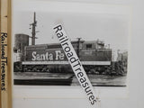 Photo Santa Fe Locomotive #967 8 X 10 B&W Kansas City MO 1972