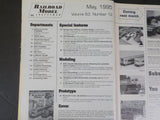 Railroad Model Craftsman Magazine 1995 May Modeling Tropicana Train & NJ Transit