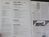 Railroad Model Craftsman Magazine 1983 April Railrod tugboats Mile marking backd