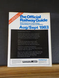 Official Railway Guide 1983 August September North American travel editio