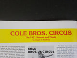 Bandwagon 1981 November December Circus Magazine Cole Bros Al G Barnes Campbell