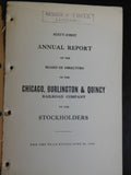 Chicago Burlington & Quincy Railroad Company Annual Report 1915 MAP