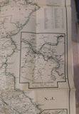 Map Pennsylvania Showing Post Offices 1933 w Railroads, Electic Rr, RR stations