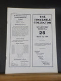 Timetable Collector #25 1984 March Electric Railways of Western Pennsylvania