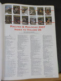 Railfan & Railroad Magazine Bound Volume 26 January - December 2007 Green