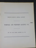 Norfolk and Western Railway Annual Report 24th for the year end December 31 1919