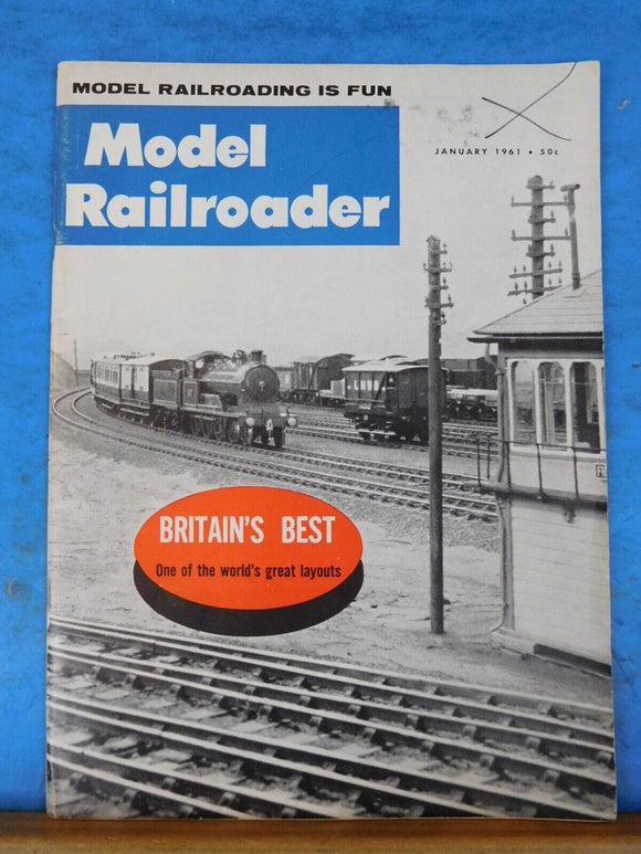 Model Railroader Magazine 1961 January Britain's Best Airslide covered hopper.