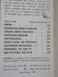 Trains Magazine Bound Volume 22  Nov 1961 - Oct 1962