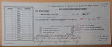 Check St. Johnsbury and Lamoille County Railroad 1958 Oct 24 Lehigh Valley $15.8