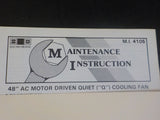 EMD Maintenance Instructions MI 4105  October 1981 48 inch AC Motor driven Quiet