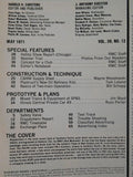 Railroad Model Craftsman Magazine 1971 May IC private car plans Basics 2 train o