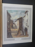 Renaissance Lithographic Print Julio Cortes Ballesta Calie de Pueblo Lithographi