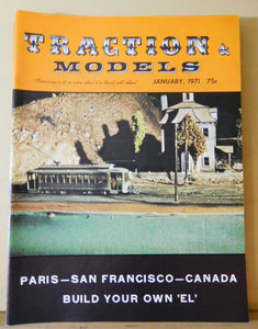 Traction & Models 1971 January Paris San Francisco Canada Build EL