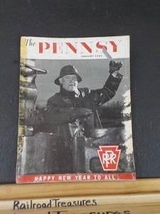 Pennsy Employee Magazine, The 1953 January Damaged See photos
