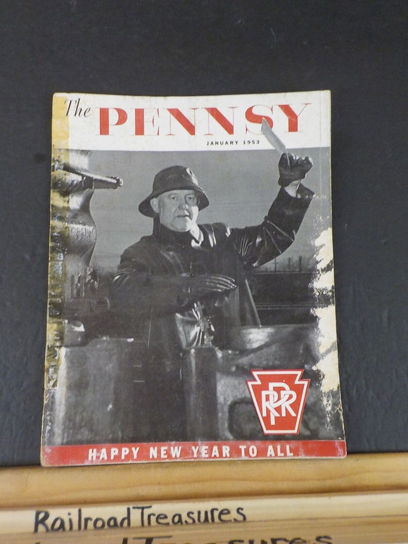 Pennsy Employee Magazine, The 1953 January Damaged See photos