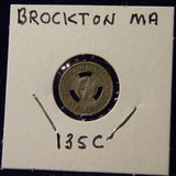 Token MA Brockton 135C Eastern Massachusetts St Ry Co
