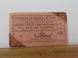 Pennsylvania Railroad Ticket # 6752 Hudson & Manhattan RR Co