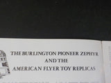 Collector, The American Flyer Collector’s Club Vol 1 #2  Burlington Pioneer Zeph