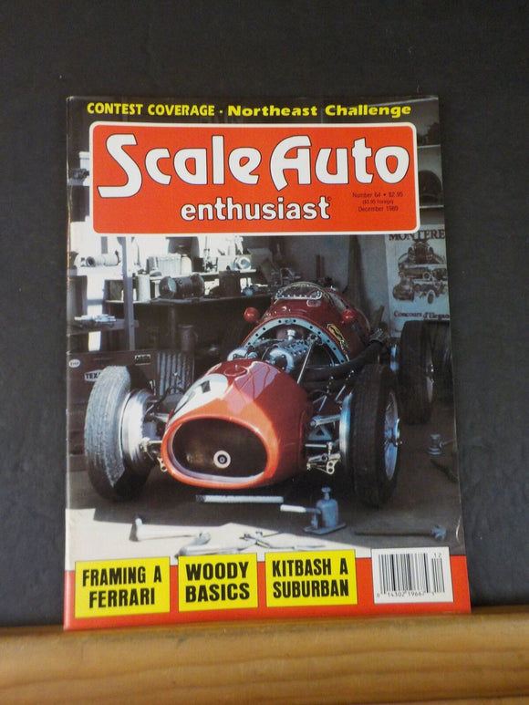 Scale Auto Enthusiast #64 1989 December Framing A Ferrari Woody Basics