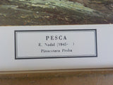 Renaissance Lithographic Print  E. Nadal Pesca 22 1/2X 19 inches