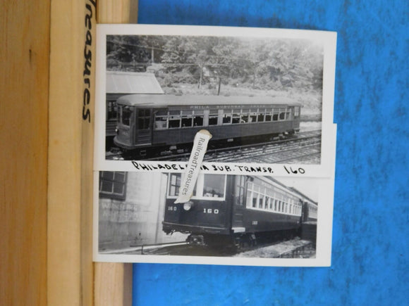 Photo Philadelphia Suburban Transportation #160   4.5 x 2.75  Lot of 2 photos
