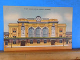 Postcard Union Station N109 Denver Colorado Front view 3.5x5.5