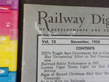 Railway Digest of Developments and Comments 1958 November V13 #10