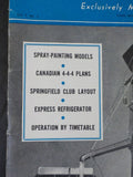 Model Railroader Magazine 1940 January Spray painting models Canadian 4-4-4 plan