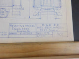 Blueprint Philadelphia & Reading 1872 Arch-Window 55 ft Coach #218  BP #305