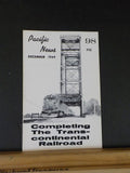 Pacific News #98 Pacific Rail News Dec 69 Completing Transcontinental Railroad