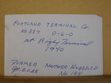 Photo Portland Terminal Co. #827 at Rigby Terminal 1940 4 ½ x 2 ¾