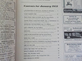 Railroad Model Craftsman Magazine 1952 January Locomotives of the USA Model old