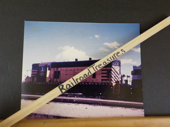 Photo Texas & Pacific Railway Locomotive #1116 Ft Worth TX 1962  8 X 10 Color