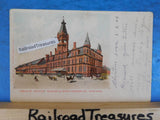 Postcard Wells St Station Chicago & North Western Ry IL to Angel Petersen