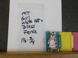 Jaycees Montana Girl In White Hat Standing Next To Brown Rail Fence .PIN