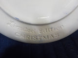 Plate Christmas 1971 Blue Fireplace Stockings  Royal ROckwood  P0980