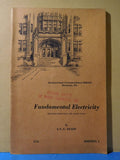 ICS Fundamental Electricity #5711 Edition 1 1947 Soft Cover