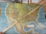 Map American Airlines System Map Astrojets 1962 Feb T197P