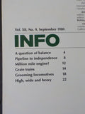 INFO Union Pacific Railroad 1980 September Employee Grain trains
