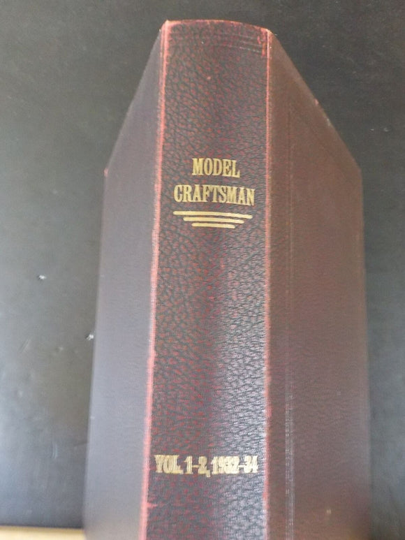 Model Craftsman Magazine Suckert Style Binding Vol 1-2 1932-1934   12 issues