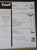 Rail Miniature Flash 83 Juin 1969  Modalites d'alimentation des voles