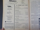 Railroad Model Craftsman Magazine 1958 February RMC Freight station Erie Triplex