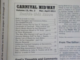 Carnival Midway Vol 13 #2 March/April 2011 RAS in n-scale in Color
