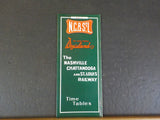 Nashville Chattanooga & St Louis Ry public timetable 1957 Spring NC&StL