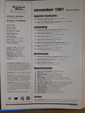 Railroad Model Craftsman Magazine 1981 November Stone abutements L&NE Alcos Elec