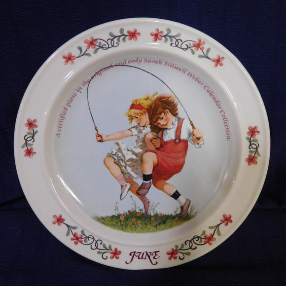Plate Sarah Stilwell Weber Calendar Series June