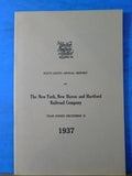 New York New Haven and Hartford Railroad Company Annual Report 1937 66th