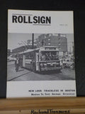 Rollsign Magazine of New England Transit News 1971 March New Look Trackless In B